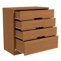 Comoda 4 Gavetas 02 Mesas De Cabeceira 2 Gavetas S82224 Kappesberg Canela - 7