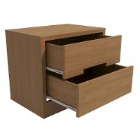 Comoda 4 Gavetas 02 Mesas De Cabeceira 2 Gavetas S82224 Kappesberg Canela - 8