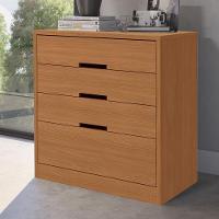 Comoda 4 Gavetas 02 Mesas De Cabeceira 2 Gavetas S82224 Kappesberg Canela - 9