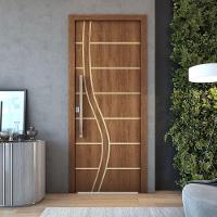 Kit 4 Portas De Madeira Frisada U.v 210cm X 90cm - R70ss Imbuia - 3