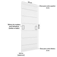 Kit 3 Portas De Madeira Frisada U.v 210cm X 90cm - R50vl Imbuia - 2