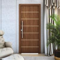 Kit 2 Portas De Madeira Frisada U.v 210cm X 80cm - R50vl Imbuia - 2