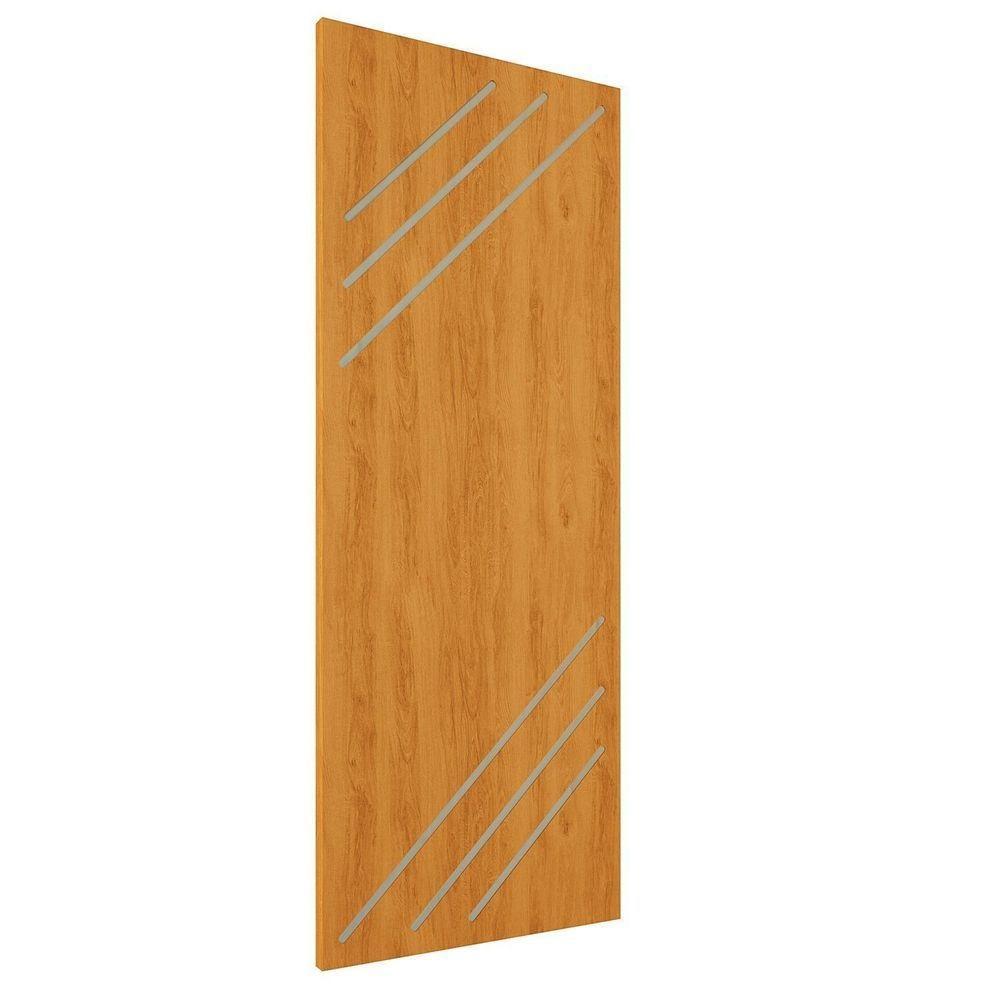 Porta De Madeira Frisada U.v 210cm X 70cm - R30k Cerejeira - 1