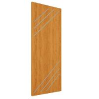 Porta De Madeira Frisada U.v 210cm X 70cm - R30k Cerejeira - 1