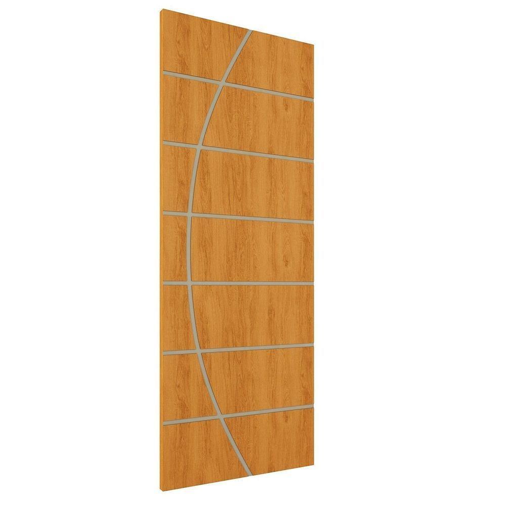 Kit 3 Portas De Madeira Frisada U.v 210cm X 90cm - R20c Cerejeira - 1