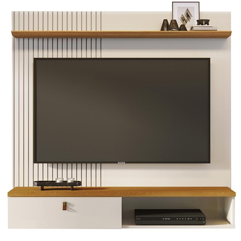 Painel Suspenso Tv 55 Pol 1p 141 Cm Iris Cinamomo Off White Madetec Cinamomo Off White - 1