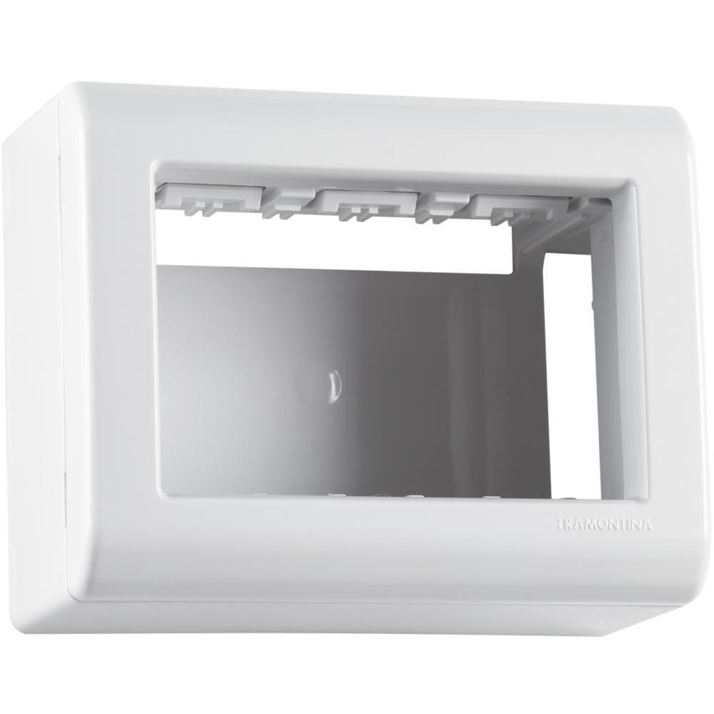 Caixa De Sobrepor 3 Postos Tramontina Lizflex Branca - 3