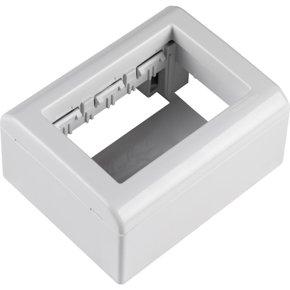 Caixa De Sobrepor 3 Postos Tramontina Lizflex Branca - 4