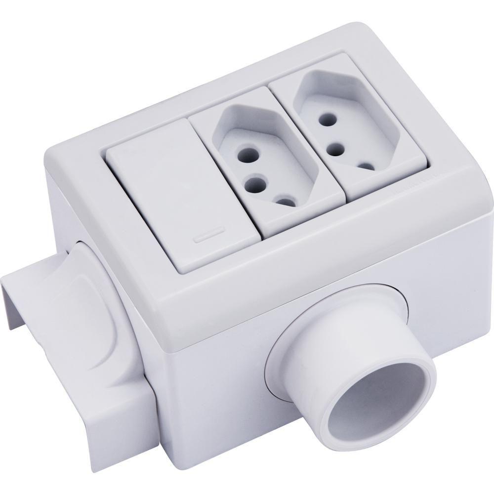 Caixa De Sobrepor X 3 Postos Para Eletrodutos Branca - 6