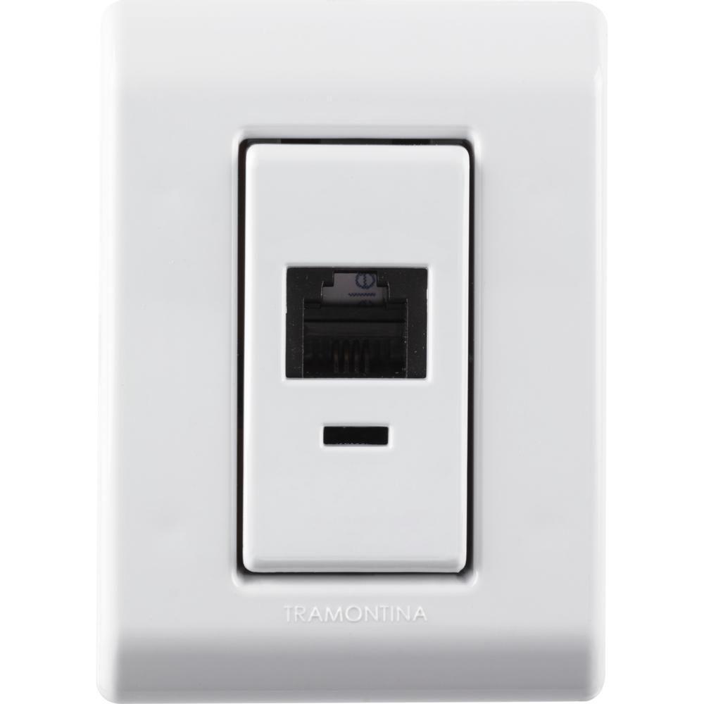 Caixa De Sobrepor Com 1 Tomada Rj11 Lizflex Branca - 4