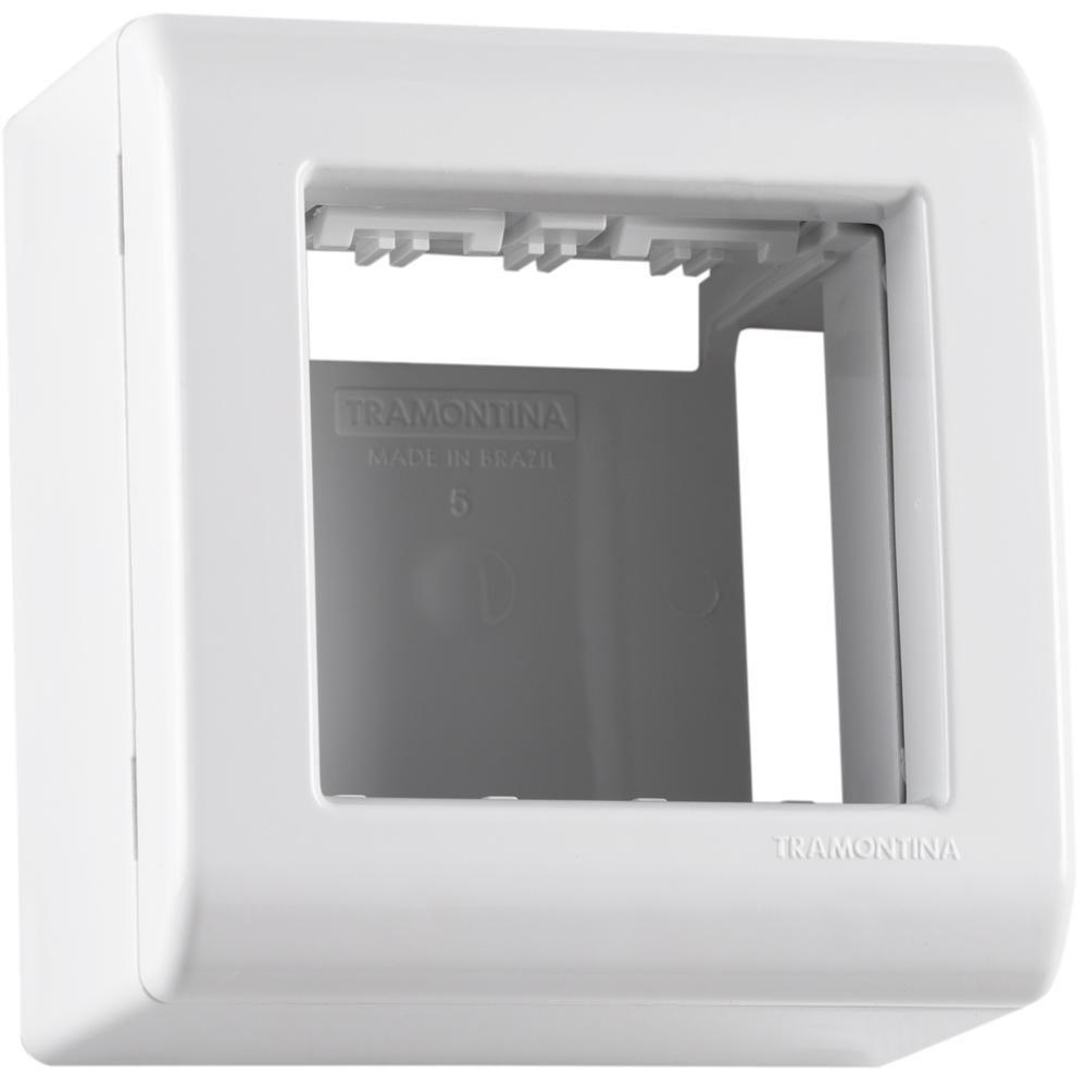 Caixa De Sobrepor 2 Postos Tramontina Lizflex Branca - 5