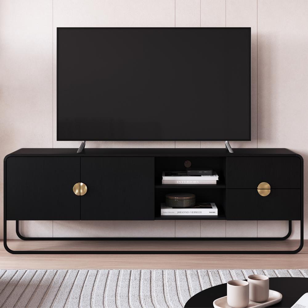 Rack Bancada Organica TV 65 Polegadas 180 Cm 28076 Artesano Nero Preto - 2