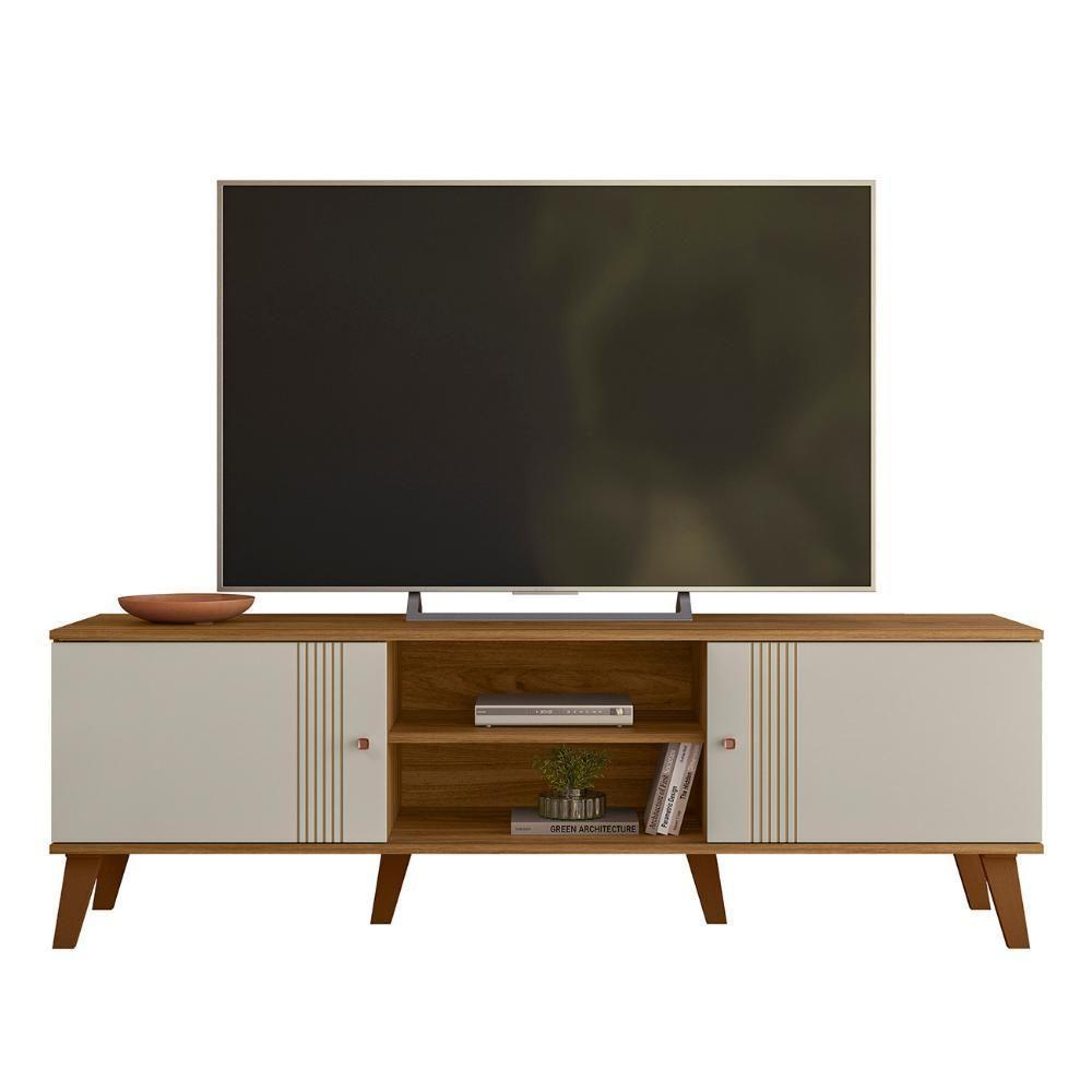Rack Bancada Para TV 65 Polegadas 160cm Sia Nature Off White Z49 - Mpozenato - 1