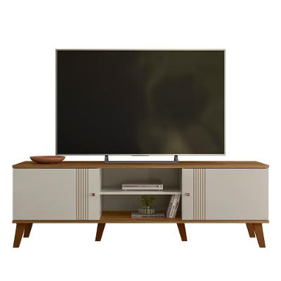 Rack Bancada Para TV 65 Polegadas 160cm Sia Off White Nature Z49 - Mpozenato