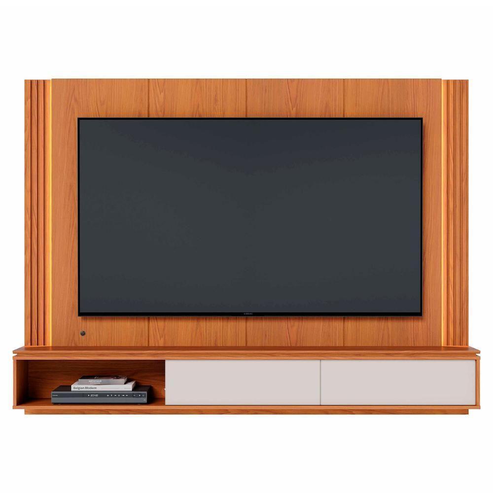 Painel TV 75 Polegadas E Bancada Suspensa Trento Freijó Off White C05 - Mpozenato - 6