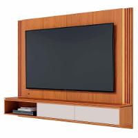Painel TV 75 Polegadas E Bancada Suspensa Trento Freijó Off White C05 - Mpozenato - 1
