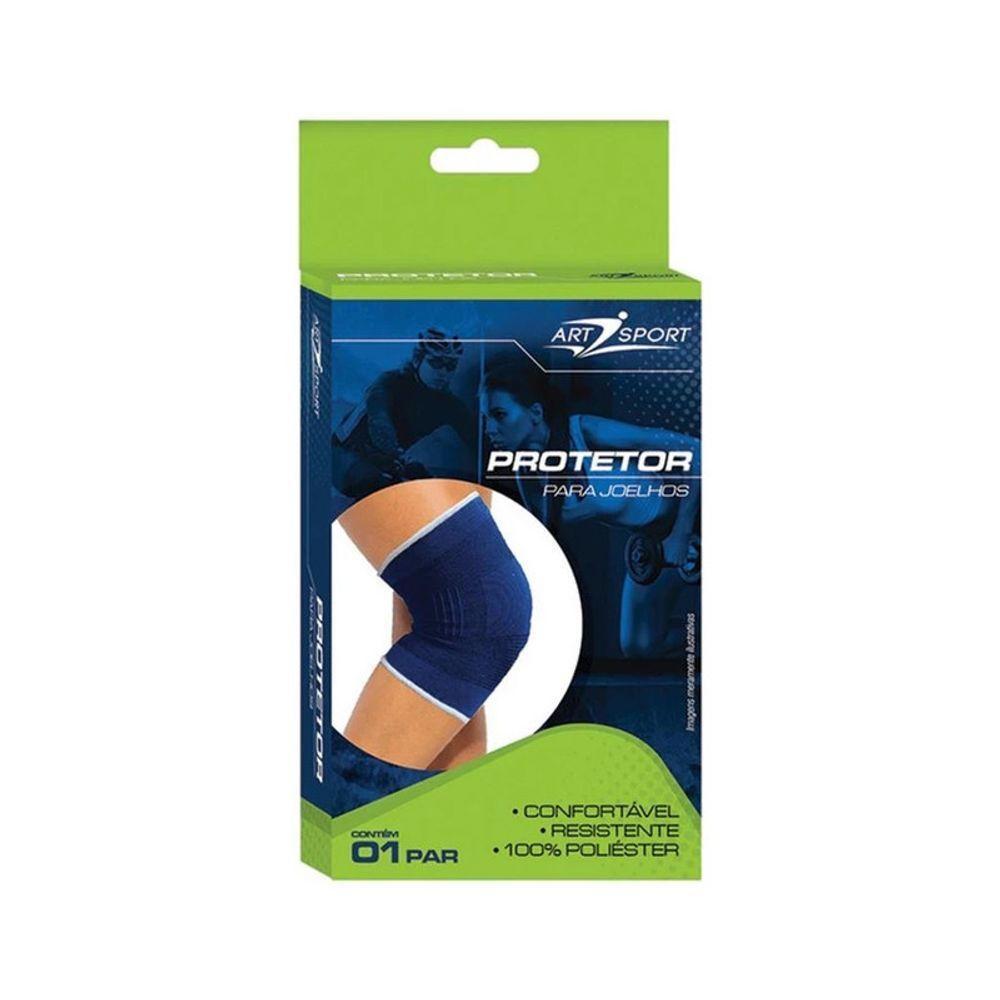 Joelheira Elástica Protetor Muscular Joelho Flexível Dor Lesão Ortopédica Esporte Par Resistente - 2