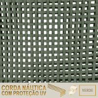 02 Cadeiras Floripa Alumínio Pintura Preta Trama Original Verde - 5