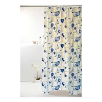 Coina Box Peva Peixes Azuis 180x160cm - Uzoo Cortina Box Peva 1.80x1.60m Concha Azul-branco 818917 - 1