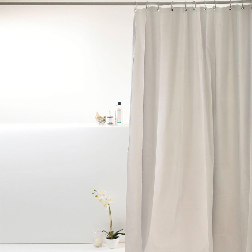 Coina Box Pvc Lisa Branca 198x180cm - Uzoo Cortina Box Pvc 1.98x1.80m Lisa Branca 800001 - 1