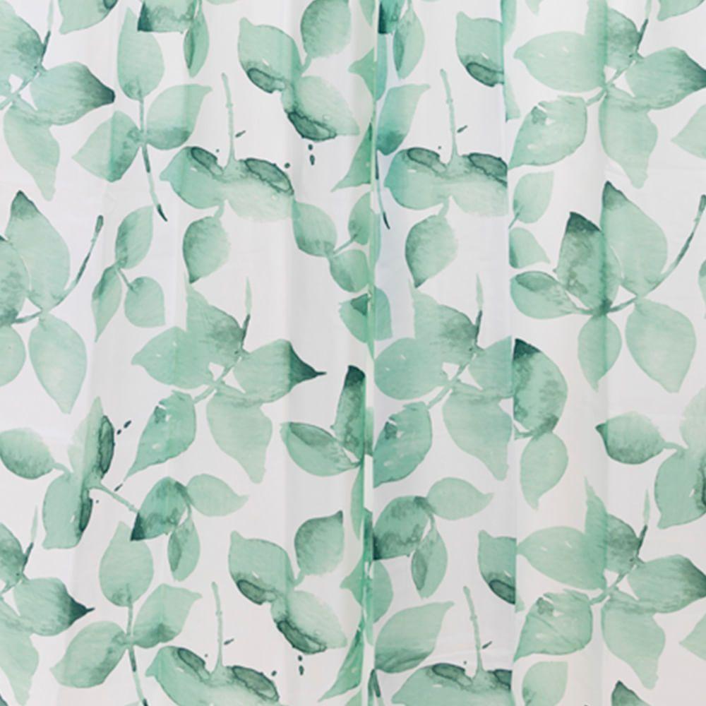 Coina Box Poliéster Folhagem Verde 198x180cm - Uzoo Cortina Box Poliester 1.98x1.80m Folhagem Verde 828956 - 2