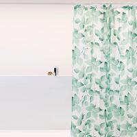 Coina Box Poliéster Folhagem Verde 198x180cm - Uzoo Cortina Box Poliester 1.98x1.80m Folhagem Verde 828956 - 1