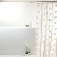 Coina Box Pvc Mar Concha Branca 198x180cm - Uzoo Cortina Box Pvc 1.98x1.80m Concha Branca - 1