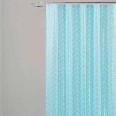 Coina Box Peva Geometrico Azul 180x160cm - Uzoo Cortina Box Peva 1.80x1.60m Geometrico Azul 818002