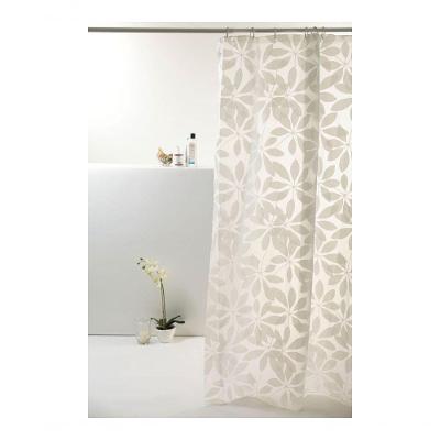 Coina Box Peva Flores Brancas 180x160cm - Uzoo Cortina Box Peva 1.80x1.60m Flores Brancas 816024