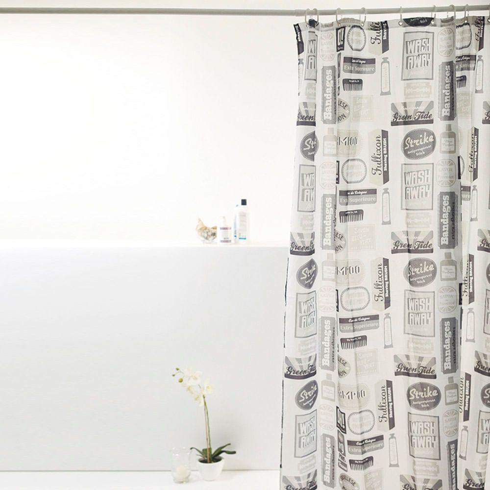 Coina Box Poliéster Pente Preto 198x180cm - Uzoo Cortina Box Poliester 1.98x1.80m Pente Preto 821517 - 2