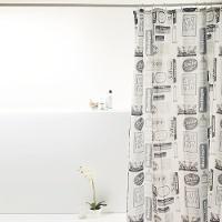 Coina Box Poliéster Pente Preto 198x180cm - Uzoo Cortina Box Poliester 1.98x1.80m Pente Preto 821517 - 2