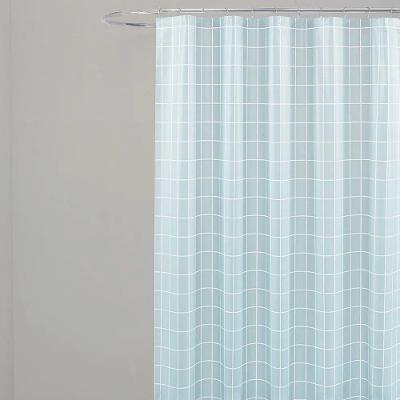 Coina Box Peva Quadriculado Cinza 180x160cm - Uzoo Cortina Box Peva 1.80x1.60m Quadriculado Cinza 818004