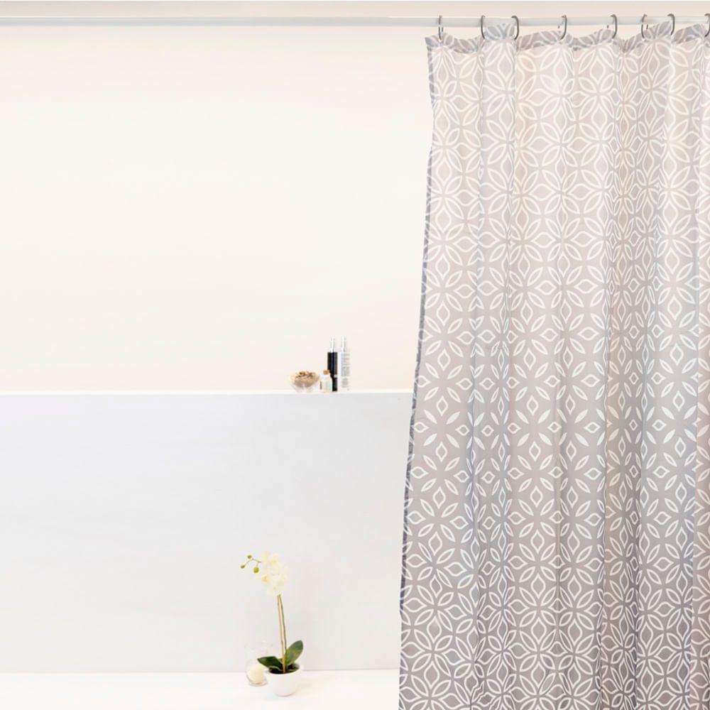 Coina Box Poliéster Degrade Cinza 198x180cm - Uzoo Cortina Box Poliester 1.98x1.80m Degrade Cinza 828953 - 1