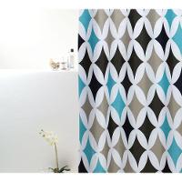 Coina Box Poliéster Geometrico Preto 198x180cm - Uzoo Cortina Box Poliester 1.98x1.80m Geometrico Preto 821849 - 1