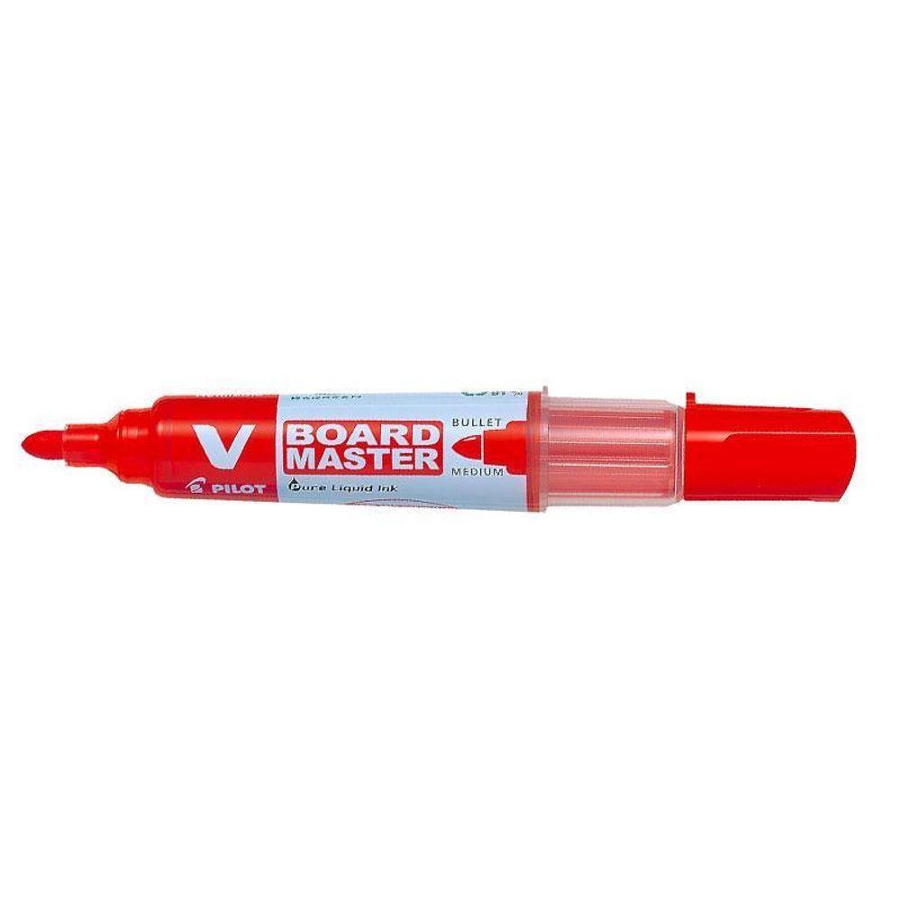 Pincel Para Quadro Branco Recarregável Board Master Vermelho 6 Unidades - Pilot - 3