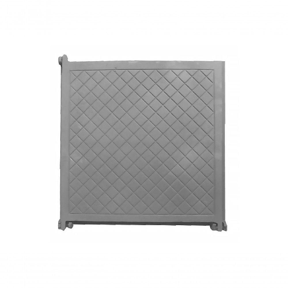 Tampa Tampão Chão Articulado Ferro Cadeado Cisterna 60X60Cm - 1