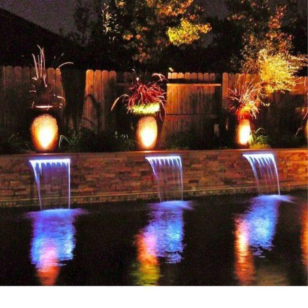 Refletor Linear 60cm P/Iluminação Led Rgb P/Cascata Piscina - 4