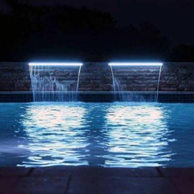 Refletor Linear 60cm P/Iluminação Led Rgb P/Cascata Piscina
