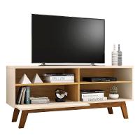 Rack Para Tv Com Porta Riane Off White Cinamomo - 3