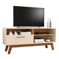 Rack Para Tv Com Porta Riane Off White Cinamomo - 5