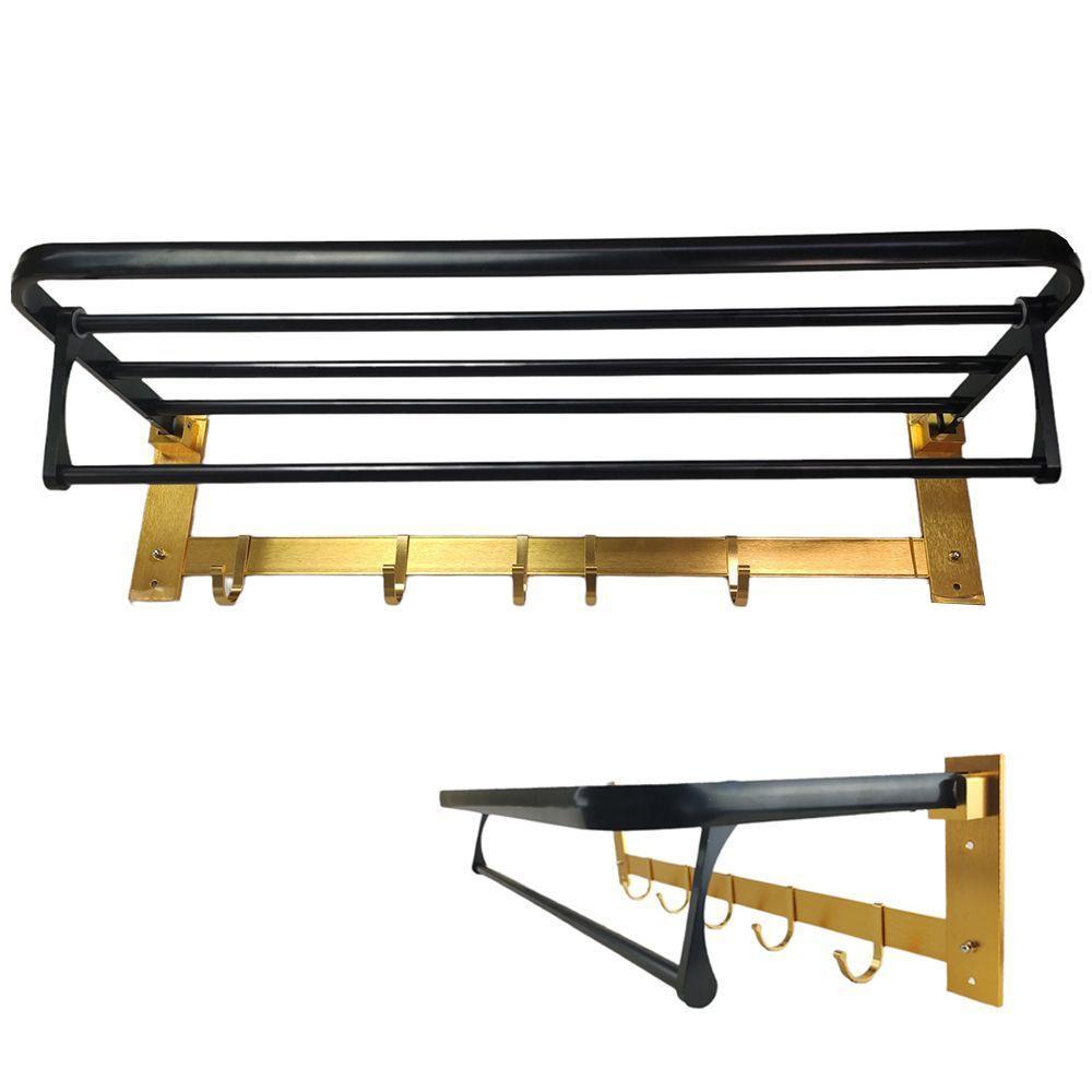 Toalheiro Suporte Varal Roupa Porta Toalha Multiuso - 1