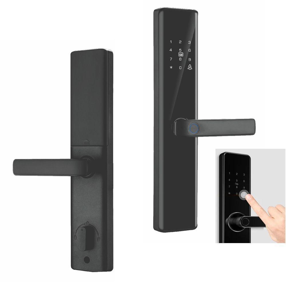 Fechadura Eletronica Digital App Biometria Wifi Cartao Chave Segurança Residencial Smartphone Celular Aviso Sonoro - 1