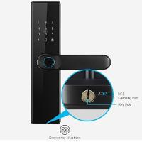 Fechadura Eletronica Digital App Biometria Wifi Cartao Chave Segurança Residencial Smartphone Celular Aviso Sonoro - 8