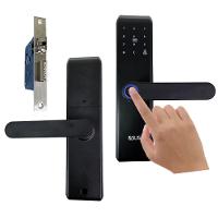 Fechadura Digital Eletronica Biometria Senha Chave Acesso Cartao Porta Casa Residencia Escritorio Sala Segurança - 1