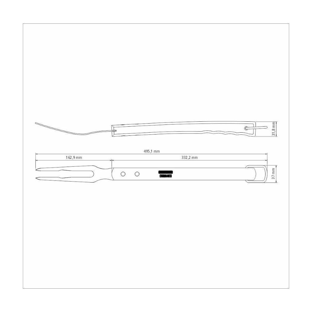 Garfo Trinchante Tramontina Churrasco Inox 47,1 Cm - 2