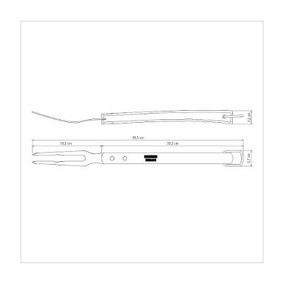 Garfo Trinchante Tramontina Churrasco Inox 47,1 Cm