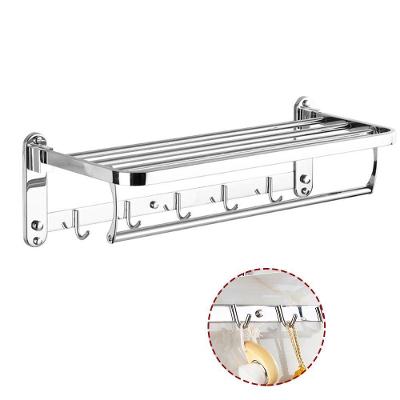 Toalheiro Varal Roupa Prateleira Inox Suporte