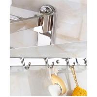 Toalheiro Varal Roupa Prateleira Inox Suporte - 8