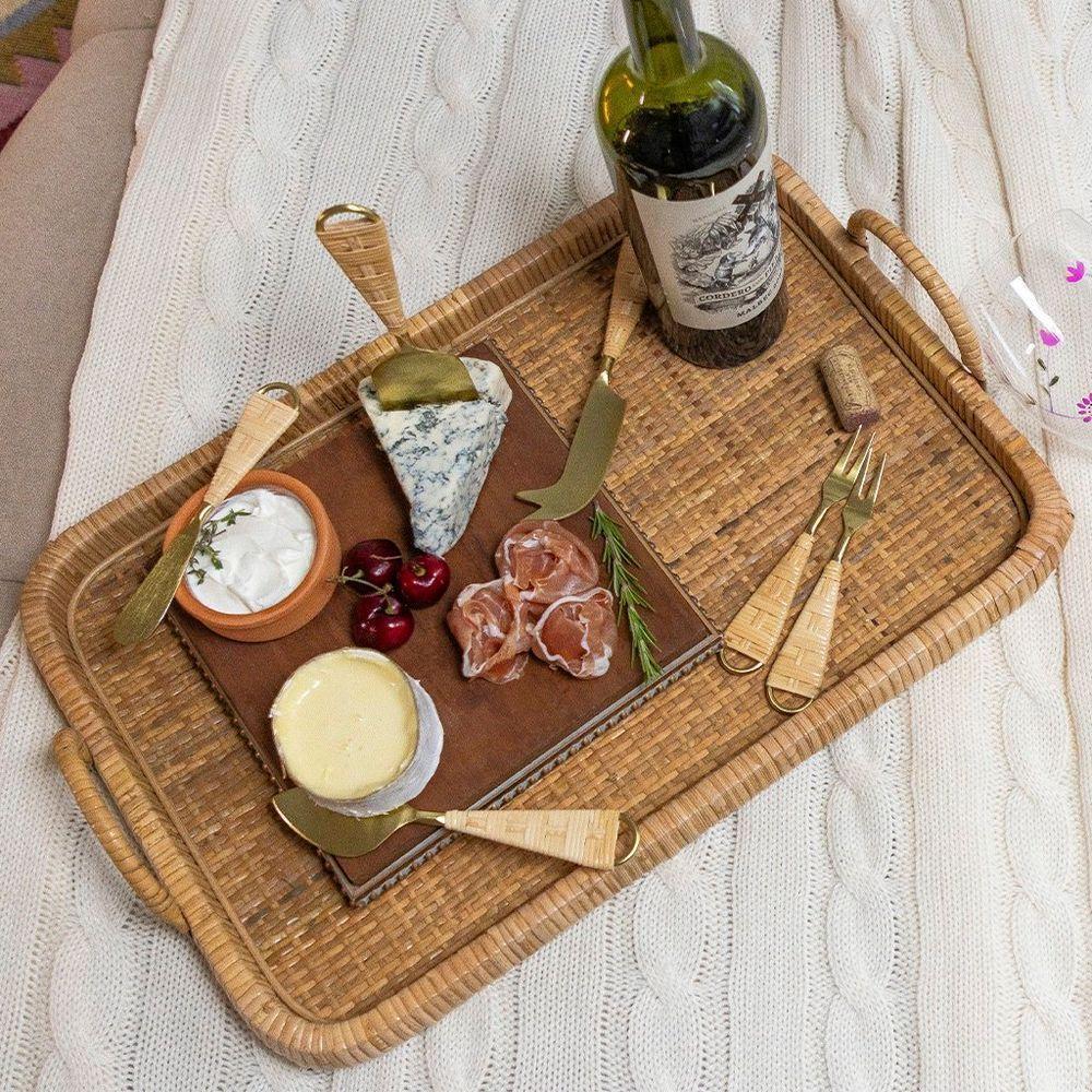 Conjunto De Talheres Copa E Cia Para Aperitivo Finger Food 4 Peças Garbo Rattan - 4