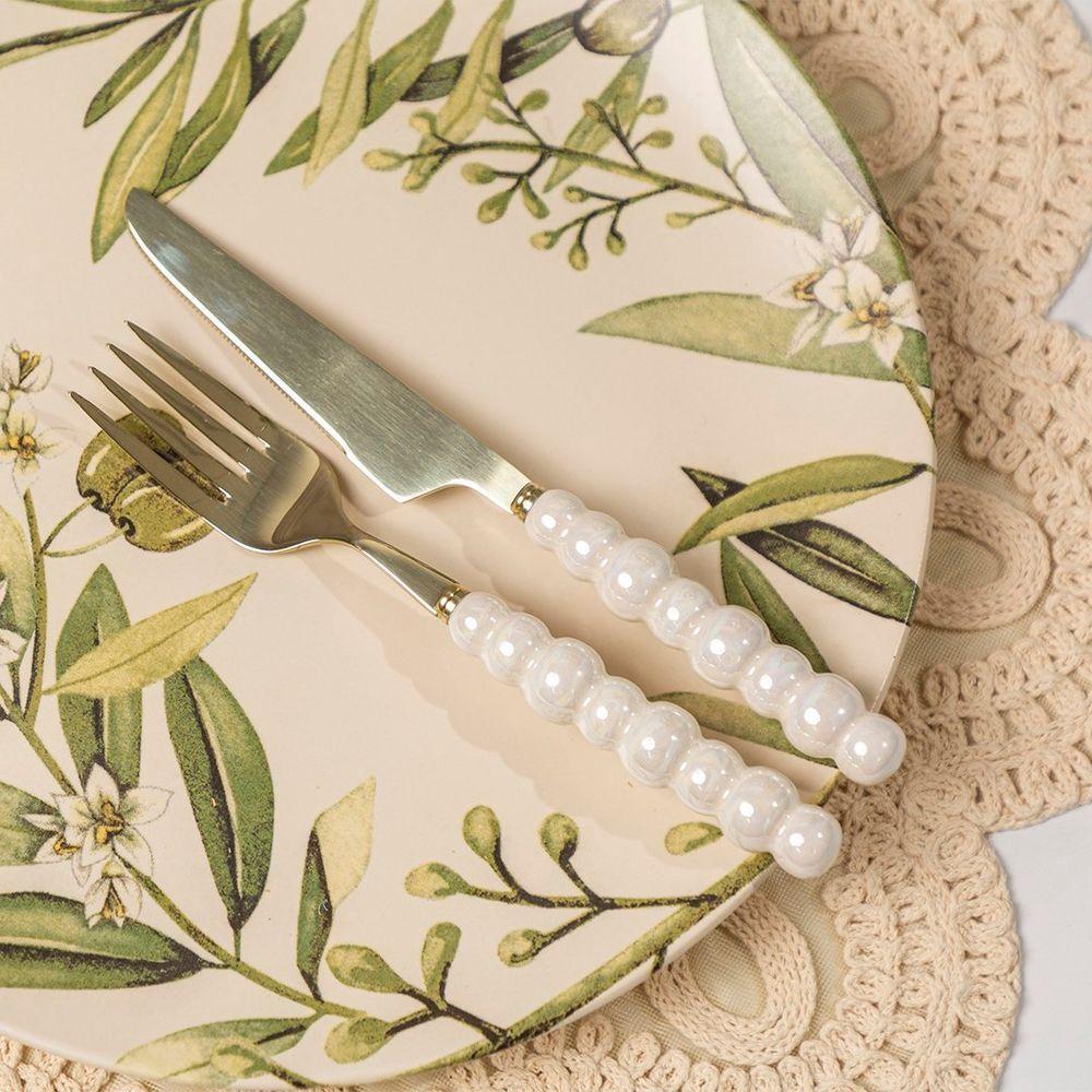 Conjunto De Talheres Copa E Cia 36 Peças Garbo Dots Champagne - 4